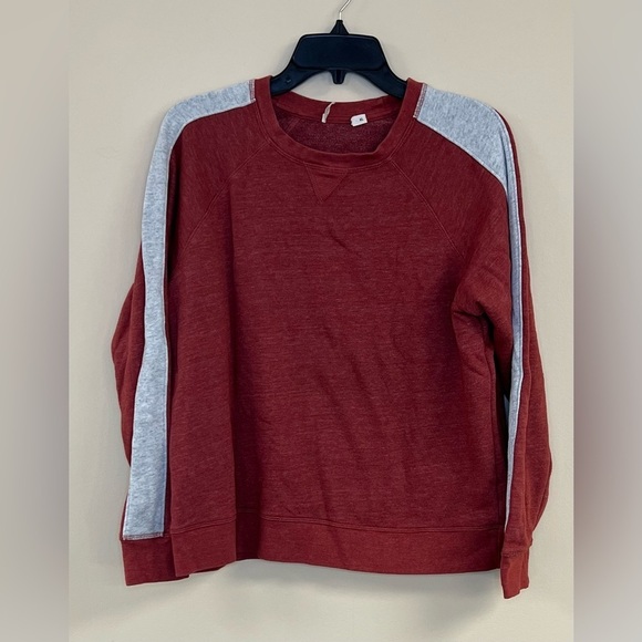 Marine Layer Sweaters - Marine Layer Varsity Raglan in Rosewood